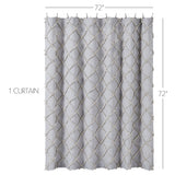 Frayed Lattice Shower Curtain