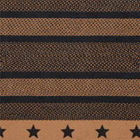 Farmhouse Jute Rug Stencil Stars Rectangle 60x96