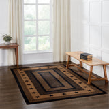 Farmhouse Jute Rug Stencil Stars Rectangle 60x96