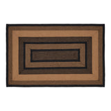 Farmhouse Jute Rug Stencil Stars Rectangle 60x96