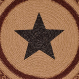 Potomac Stencil Star Braided Jute Trivet  15" Round