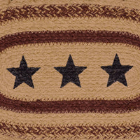 Potomac Stencil Stars Braided Jute Placemat 10x15