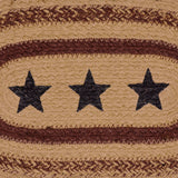 Potomac Stencil Stars Braided Jute Placemat 10x15