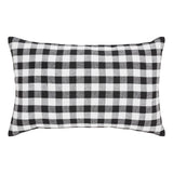 Annie Black Check Be Thankful Pumpkin Pillow 14x22