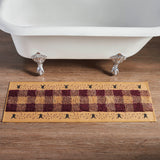 Country Primitive Pip Vine Star Bathmat