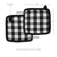 Annie Buffalo Black Check Pot Holder