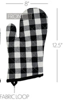 Annie Buffalo Check Black Oven Mitt