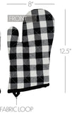 Annie Buffalo Check Black Oven Mitt