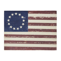 Colonial American Flag Wooden Sign