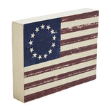 Colonial American Flag Wooden Sign