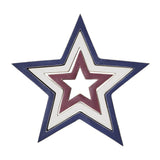 Primitive Patriotic Wooden Nested Stars