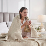 Waffle Weave Natural Throw 50x60