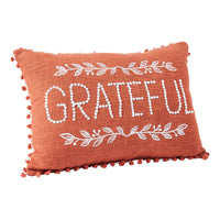 Grateful Pom Pom Pillow