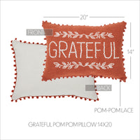 Grateful Pom Pom Pillow