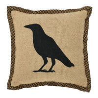 Raven Harvest Raven Pillow 9"x9"