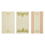 Set of 3 Bunny Hop Floral Bunny & Easter Tea Towels