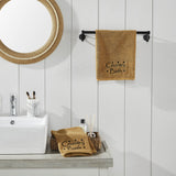 Primitive Country Bath Stars Hand Towel Tan
