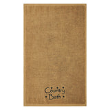 Primitive Country Bath Stars Hand Towel Tan