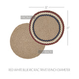 Red White Blue Ric Rac Trivet 8"