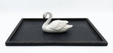 Primitive 9" Vintage Bent Neck Resin Swan White