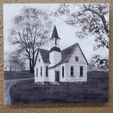 Billy Jacobs Black and White Church Canvas