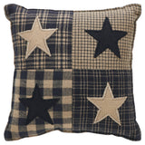 Country Primitive Black Check Star Pillow