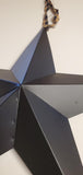 Rustic Primitive 12" Metal Barn Star Black