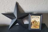 Rustic Primitive 12" Metal Barn Star Black