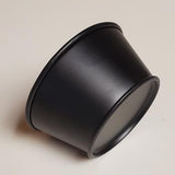 Primitive Black Tin Mini Cup Taper Candle Holder