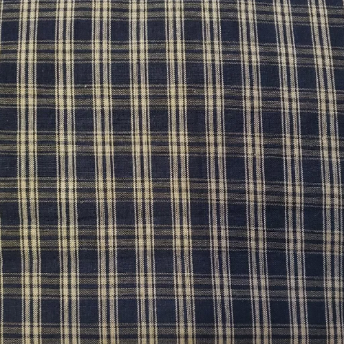 Dunroven House H-51 Country Black Plaid Homespun Check Fabric by the Yard