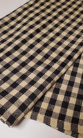 Black Check Hand Towel