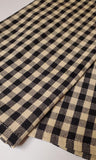Black Check Hand Towel