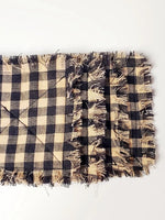 Black Check Rag Coasters