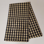 Black Check Tea Towel