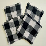 Black and White Check Coasters
