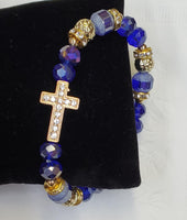 Beaded Petite Cross Stretch Bracelets