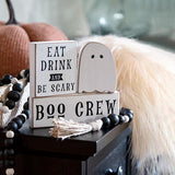Set/3 Country Primitive Boo Crew Blocks
