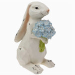 Nibbles Bunny with Blue Hydrangea