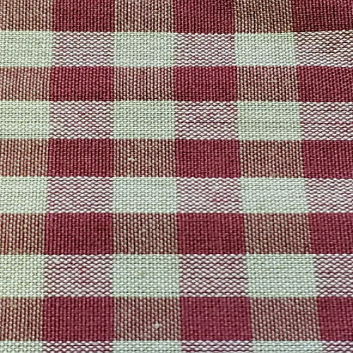 Dunroven House H-32 Burgundy Check Homespun Fabric by the Yard