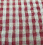 Dunroven House H-34 Burgundy & Tan Windowpane Homespun Fabric by the Yard