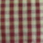 Dunroven House H-34 Burgundy & Tan Windowpane Homespun Fabric by the Yard