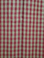 Burgundy Check Shower Curtain