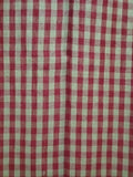 Burgundy Check Shower Curtain