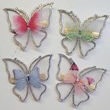 Rhinestone Butterfly Hair Clip