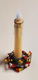 Country Primitive Candy Corn Pip Berry Taper Candle Ring 1.5"