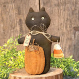 Primitive Trick or Treat Cat Doll