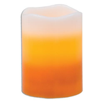 Candy Corn Pillar Candle