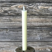 Country Primitive 7" Moving Flame 2 pc Cream Taper Candle Timer