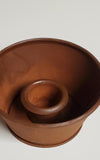 Rusty Tin Cup Taper Candle Holder