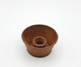 Primitive Rusty Tin Mini Cup Taper Candle Holder